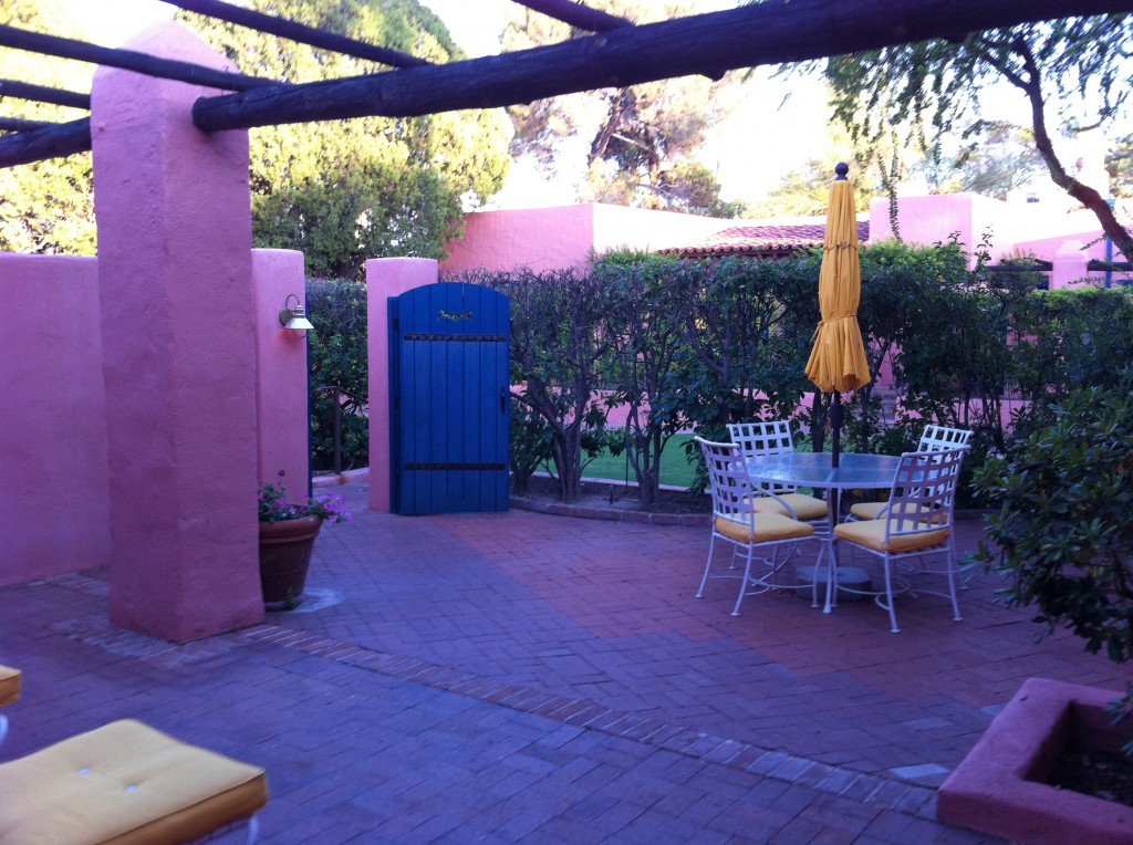 Arizona Inn hotel room Patio