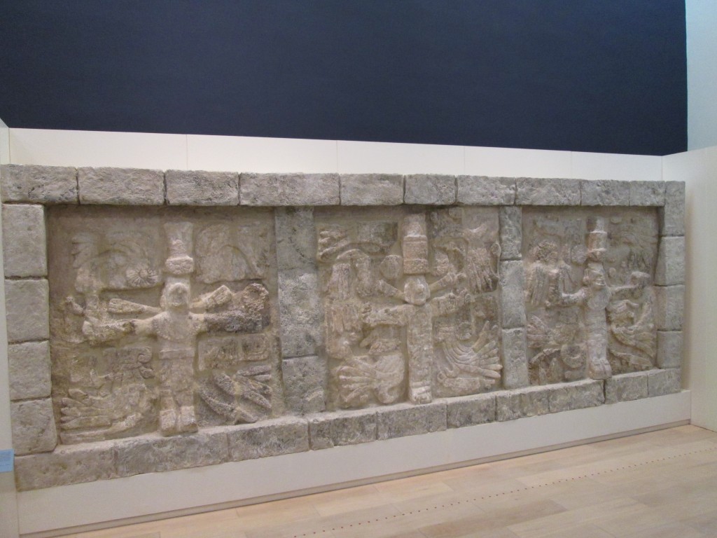 Museo Maya de Cancun restored wall