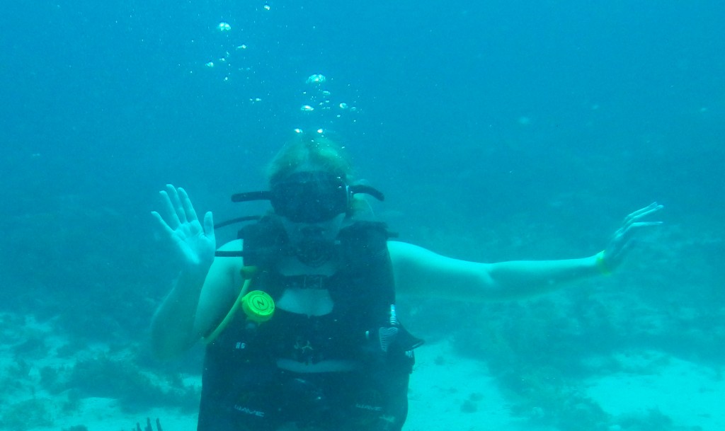 JenThereDoneThat scuba in Cancun Mexico 2014