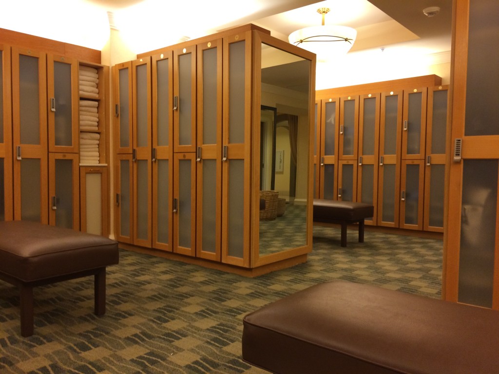 Spa locker area