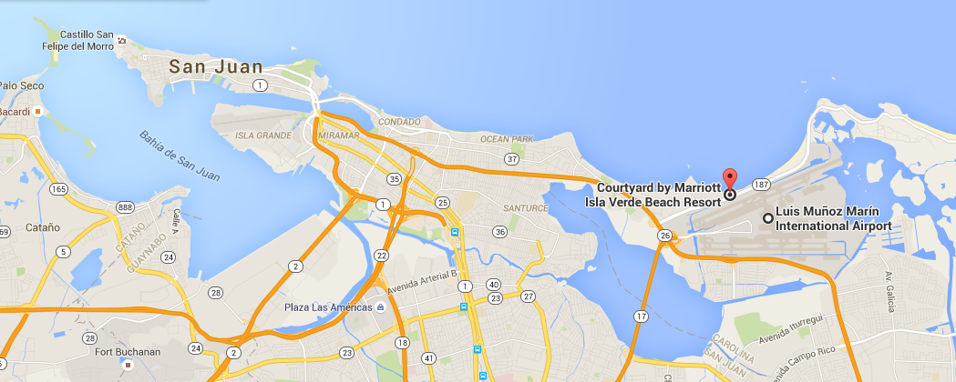 Map Isla Verde Puerto Rico San Juan map | Jen There Done That