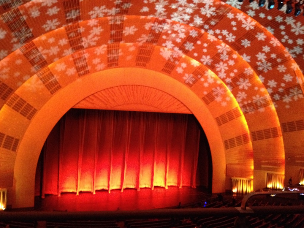 Radio City Music Hall view from the Mezzanine level