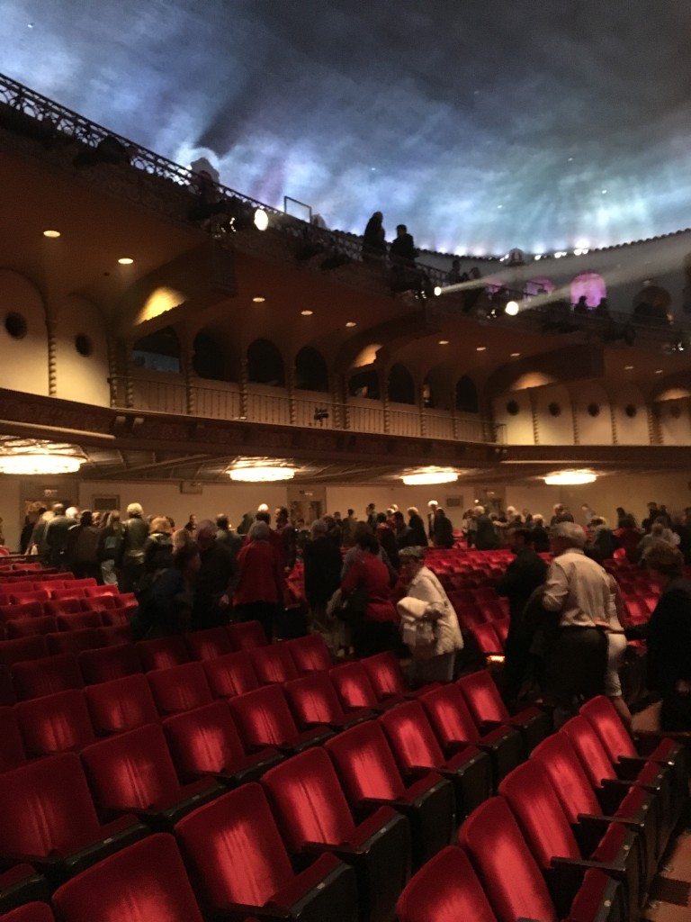 Orpheum balcony seating from lower level