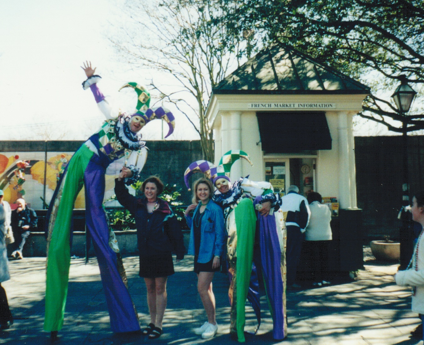 Mardi Gras week long celebrations with my Sister 1999