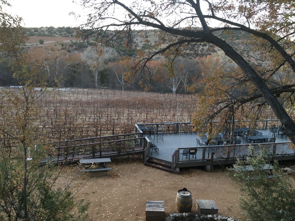 Lower Deck at the Tasting Room vineyard