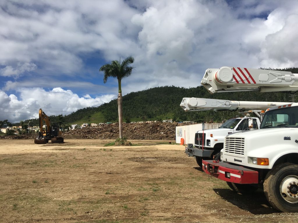 Debris cleanup in Humacao, Puerto Rico