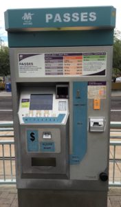 Tempe Light Rail Metro Pass Kiosk