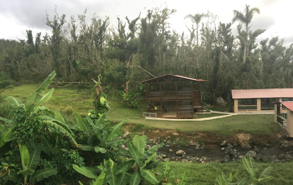 Open air pavilion in Guavate for reserved dining area