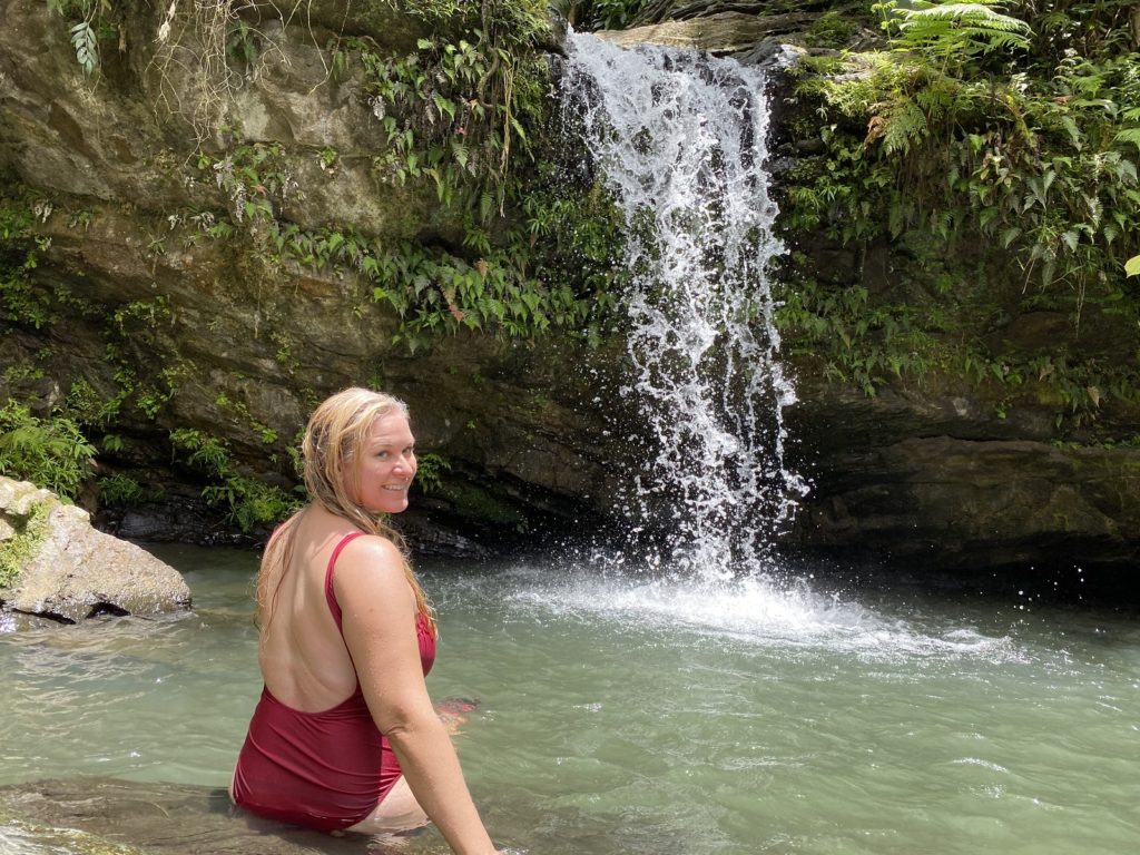 JenThereDoneThat at Juan Diego Creek, hiking guide and travel information for El Yunque Rainforest