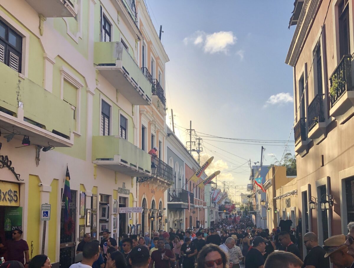 SanSe 2020 Crowd photo in Old San Juan, Puerto Rico by JenThereDoneThat